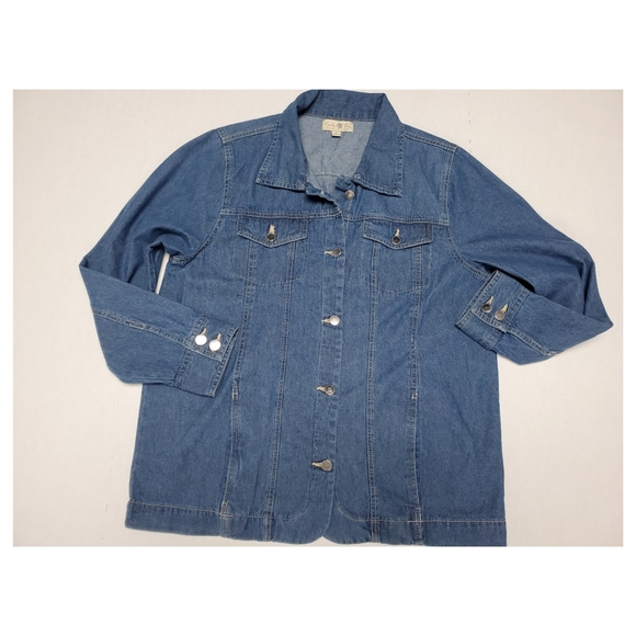 Turtle bay NY denim Shirt women size L - Picture 2 of 8